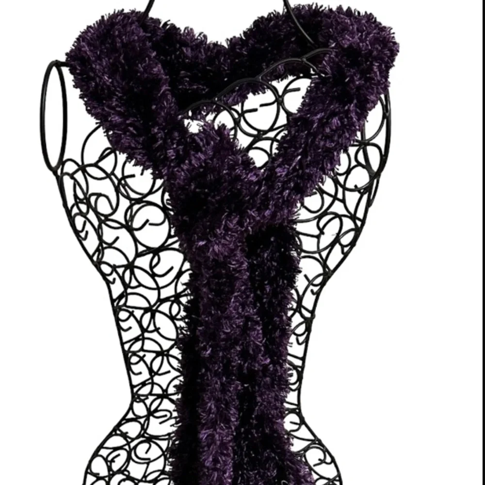 NEW Purple Fuzzy Soft Multifunctional Ladies Scarf Size O/S NWOT